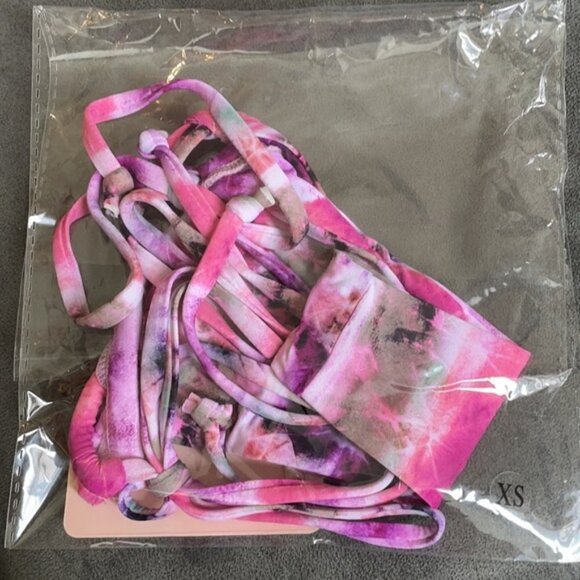 Revolve Chloe Rose Swimwear Dream On Triangle Bikini Set - Picture 9 of 10